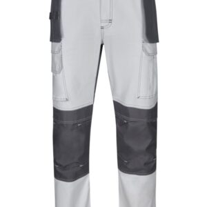 Pantalón canvas stretch bicolor con bolsillos flotantes