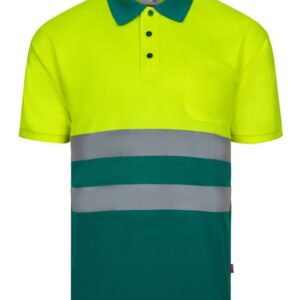 Polo bicolor manga corta