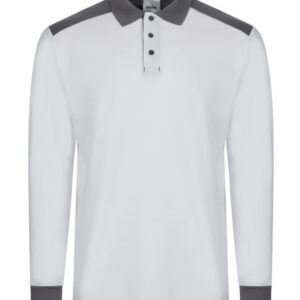 Polo stretch bicolor manga larga